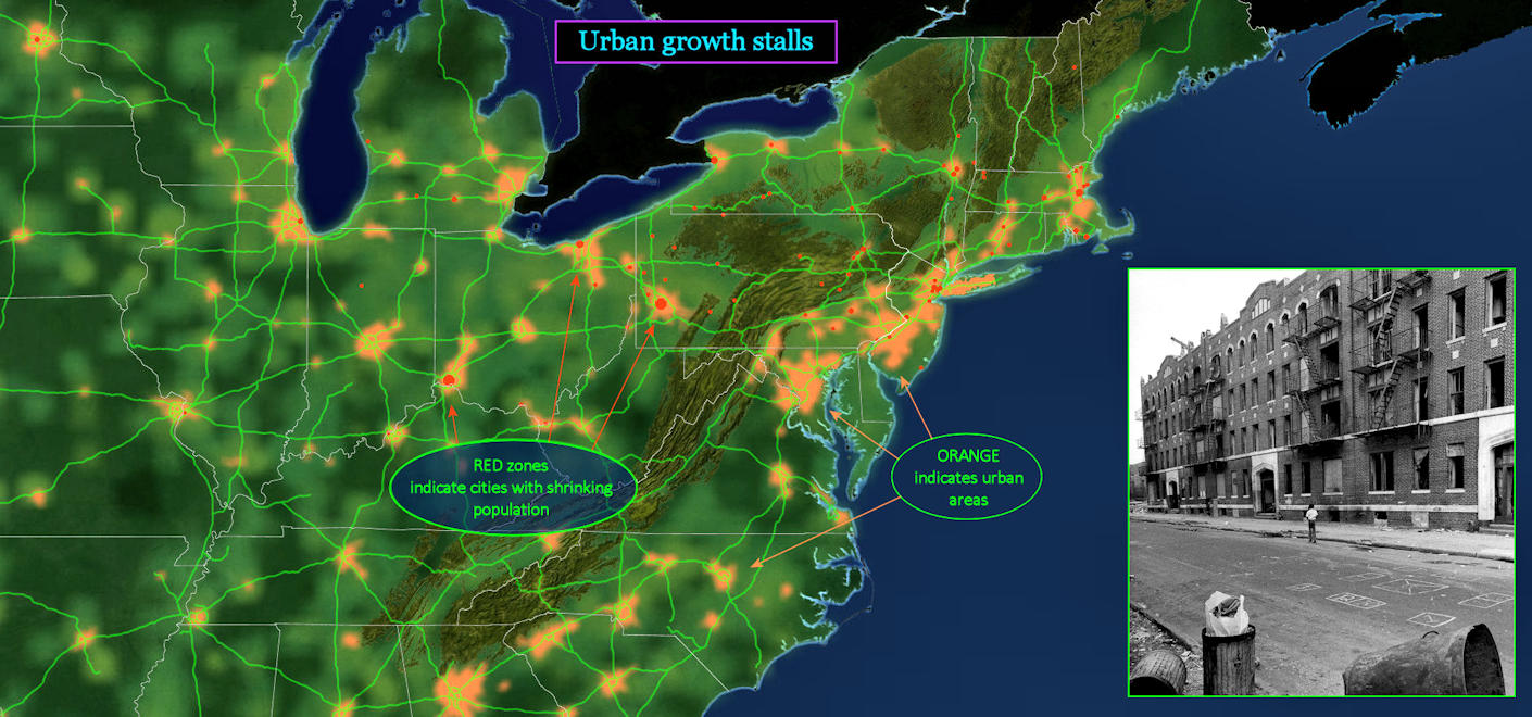 Urban decline, 1970s map